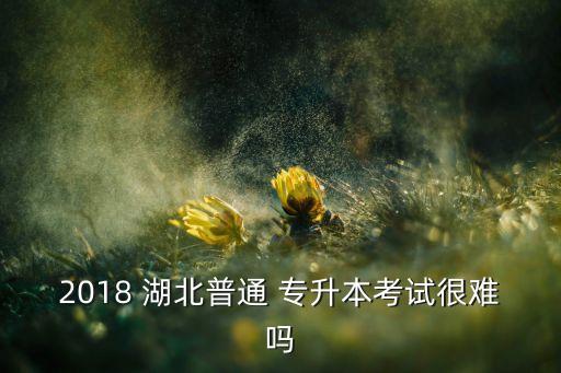 湖北2018年專升本,統(tǒng)招專升本難度提高學生提前做好準備