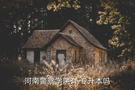 警?？梢詫Ｉ久?河南警察學(xué)院有專升本通過高考提前招生