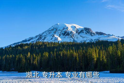  湖北 專(zhuān)升本 專(zhuān)業(yè)有哪些