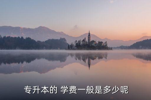  專升本的 學(xué)費(fèi)一般是多少呢