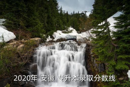 2020年 安徽 專升本錄取分數(shù)線