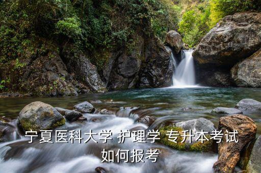  寧夏醫(yī)科大學(xué) 護理學(xué) 專升本考試如何報考