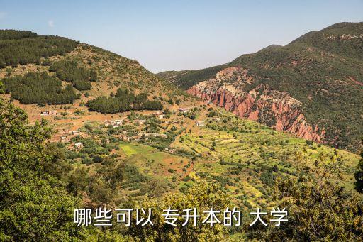 哪些可以 專(zhuān)升本的 大學(xué)