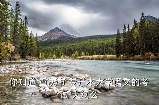 你知道 重慶市 專升本大學語文的考試 大綱么