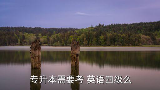  專升本需要考 英語四級(jí)么