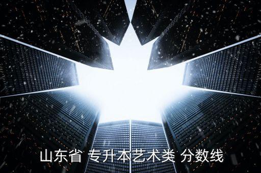  山東省 專升本藝術(shù)類 分數(shù)線