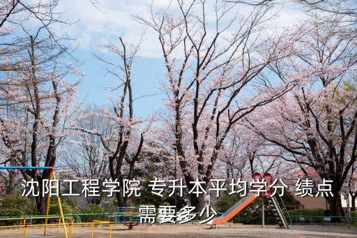 沈陽(yáng)工程學(xué)院 專升本平均學(xué)分 績(jī)點(diǎn)需要多少