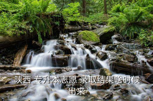 陜西 專升本志愿 錄取結(jié)果啥時(shí)候出來(lái)