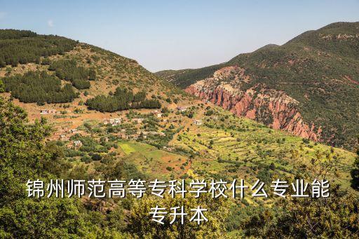  錦州師范高等?？茖W(xué)校什么專業(yè)能 專升本