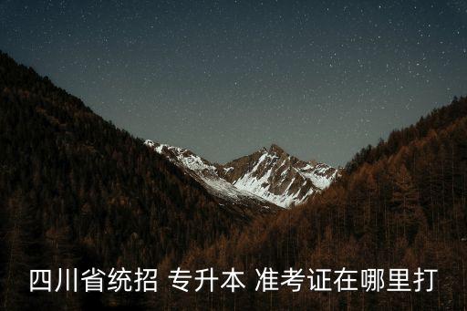 專升本考試之窗準考證打印,四川統招專升本準考證在哪打印?
