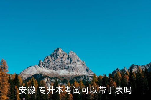 安徽 專(zhuān)升本考試可以帶手表嗎