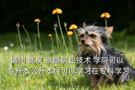 請問 武漢 鐵路職業(yè)技術 學院可以 專升本么升本后可以學習在?？茖W習...