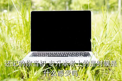 還記的你當初 專升本考上的是時候是什么感受嗎