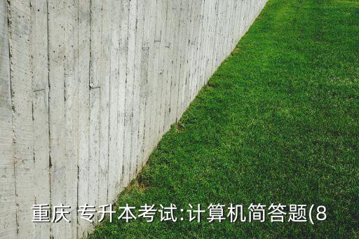 重慶 專升本考試:計(jì)算機(jī)簡(jiǎn)答題(8