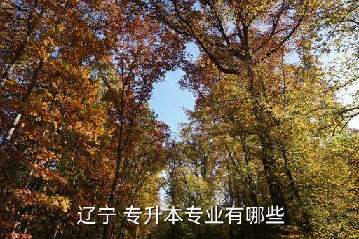 遼寧那些大學有專升本,專升本易考好學校竟是一本二本