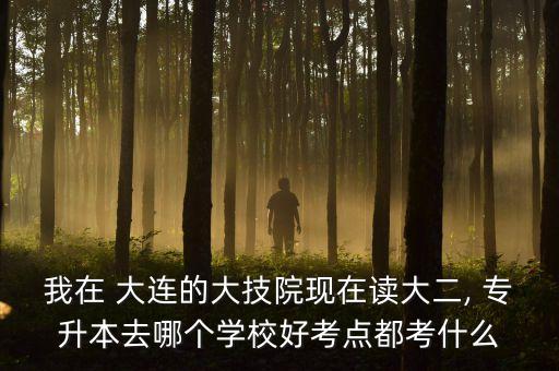 我在 大連的大技院現在讀大二, 專升本去哪個學校好考點都考什么