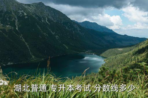  湖北普通 專升本考試 分數(shù)線多少