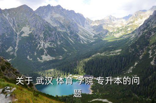 武漢體育學院專升本分數線,武漢武大提升本科專業(yè)學府名單出爐