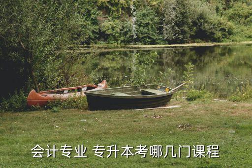 會計專業(yè) 專升本考哪幾門課程