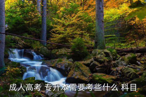 成教專(zhuān)升本科目,成人高考專(zhuān)升本需要考哪些科目?