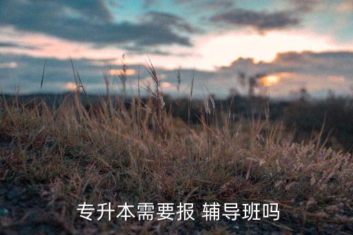  專升本需要報(bào) 輔導(dǎo)班嗎