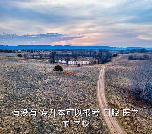 有沒有 專升本可以報(bào)考 口腔 醫(yī)學(xué)的 學(xué)校