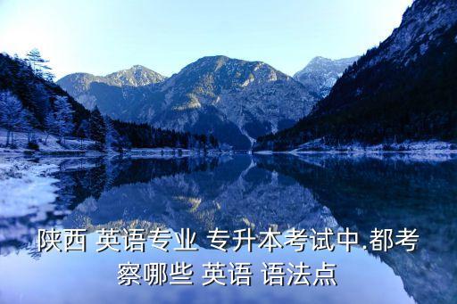 陜西 英語專業(yè) 專升本考試中.都考察哪些 英語 語法點