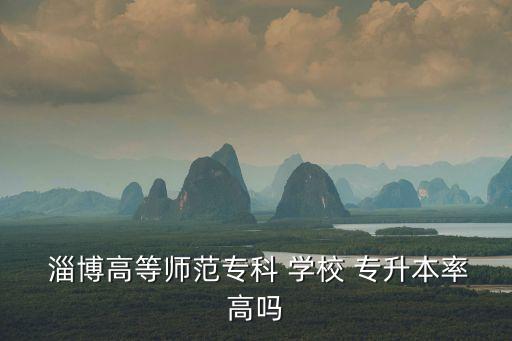  淄博高等師范?？?學(xué)校 專升本率高嗎