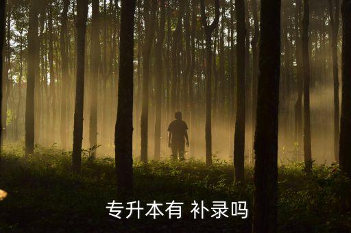  專升本有 補錄嗎