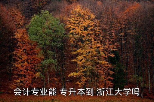 浙江大學(xué)專升本試卷,會(huì)計(jì)專業(yè)專升本可報(bào)名的學(xué)校有很多