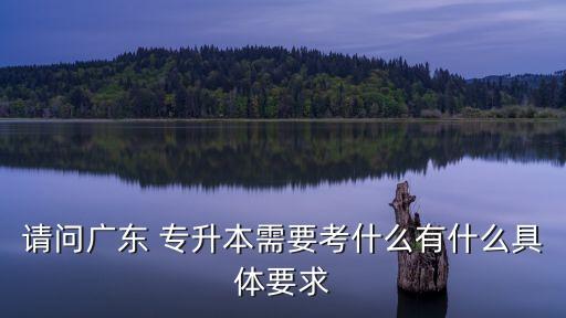 廣東省自學(xué)專升本,報(bào)考條件: