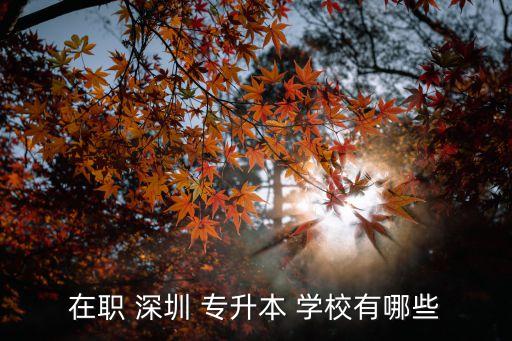 深圳專升本的學(xué)校,深圳職業(yè)技術(shù)學(xué)院專升本報名網(wǎng)上進行