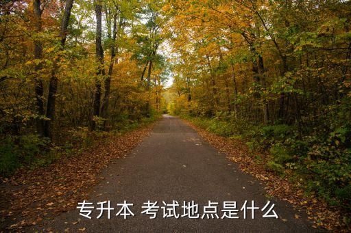  專升本 考試地點(diǎn)是什么