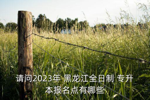 請(qǐng)問2023年 黑龍江全日制 專升本報(bào)名點(diǎn)有哪些