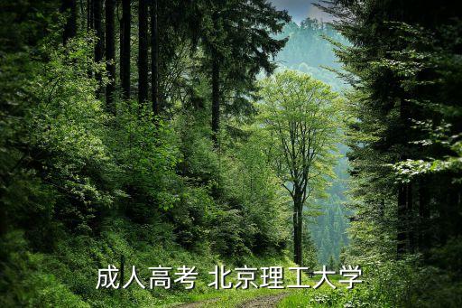 北京理工大學成考專升本