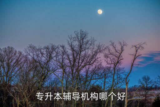  專升本輔導機構哪個好