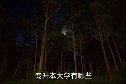  專升本大學有哪些