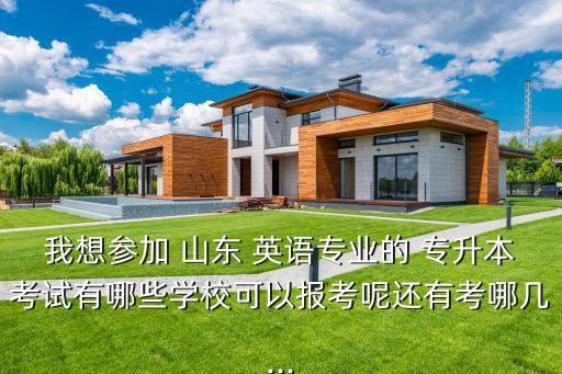 我想?yún)⒓?山東 英語(yǔ)專(zhuān)業(yè)的 專(zhuān)升本考試有哪些學(xué)?？梢詧?bào)考呢還有考哪幾...