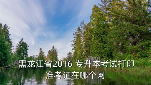  黑龍江省2016 專升本考試打印準考證在哪個網(wǎng)