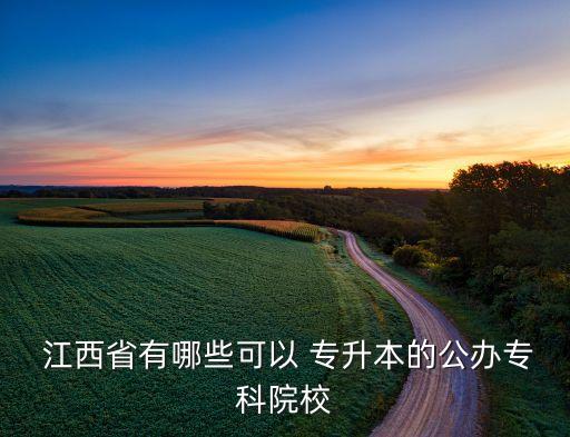 江西省專升本大學(xué)