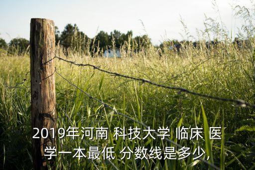 2019年河南 科技大學(xué) 臨床 醫(yī)學(xué)一本最低 分?jǐn)?shù)線是多少,
