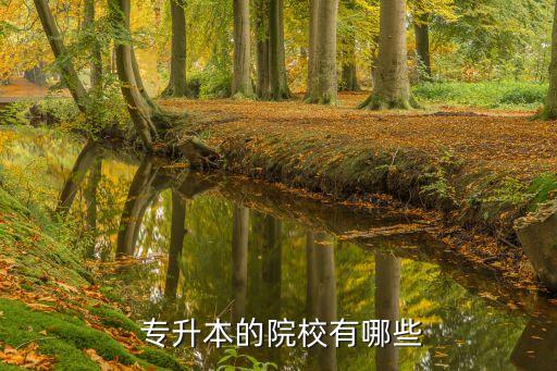  專(zhuān)升本的院校有哪些
