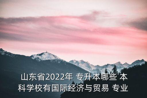 山東專升本的本科大學(xué)有哪些專業(yè),山東接收專升本的本科大學(xué)
