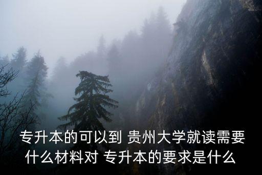 貴州大學自考專升本