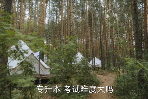  專(zhuān)升本 考試難度大嗎
