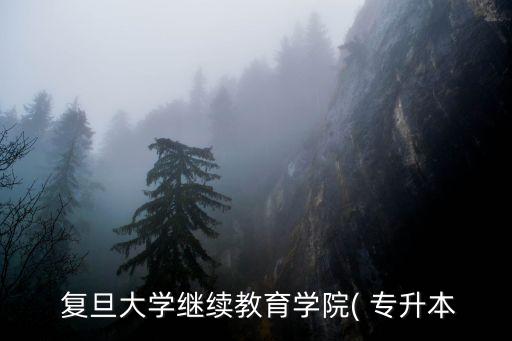 專升本 復(fù)旦大學(xué)