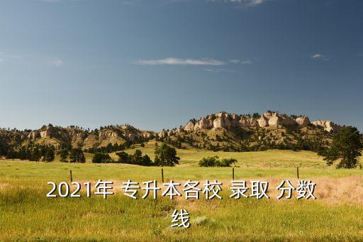 2021年 專升本各校 錄取 分?jǐn)?shù)線