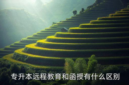  專升本遠程教育和函授有什么區(qū)別
