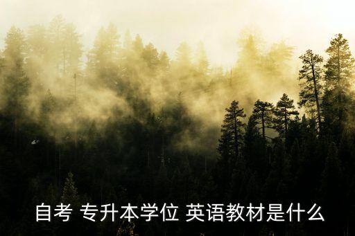 自考英語(yǔ)專(zhuān)升本