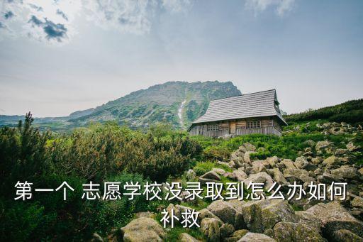 第一個 志愿學(xué)校沒錄取到怎么辦如何補(bǔ)救